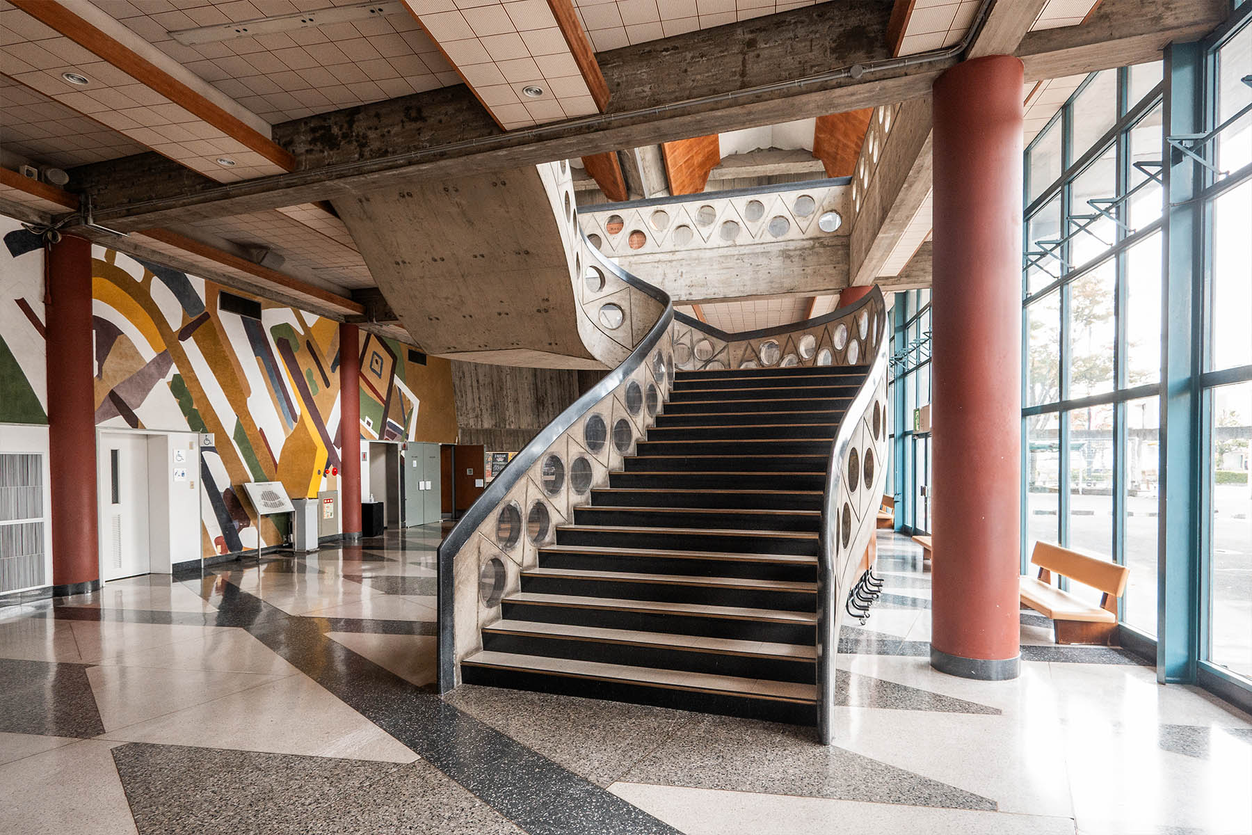 Gunma Music Centre - Antonin Raymond. Modernist Architecture.