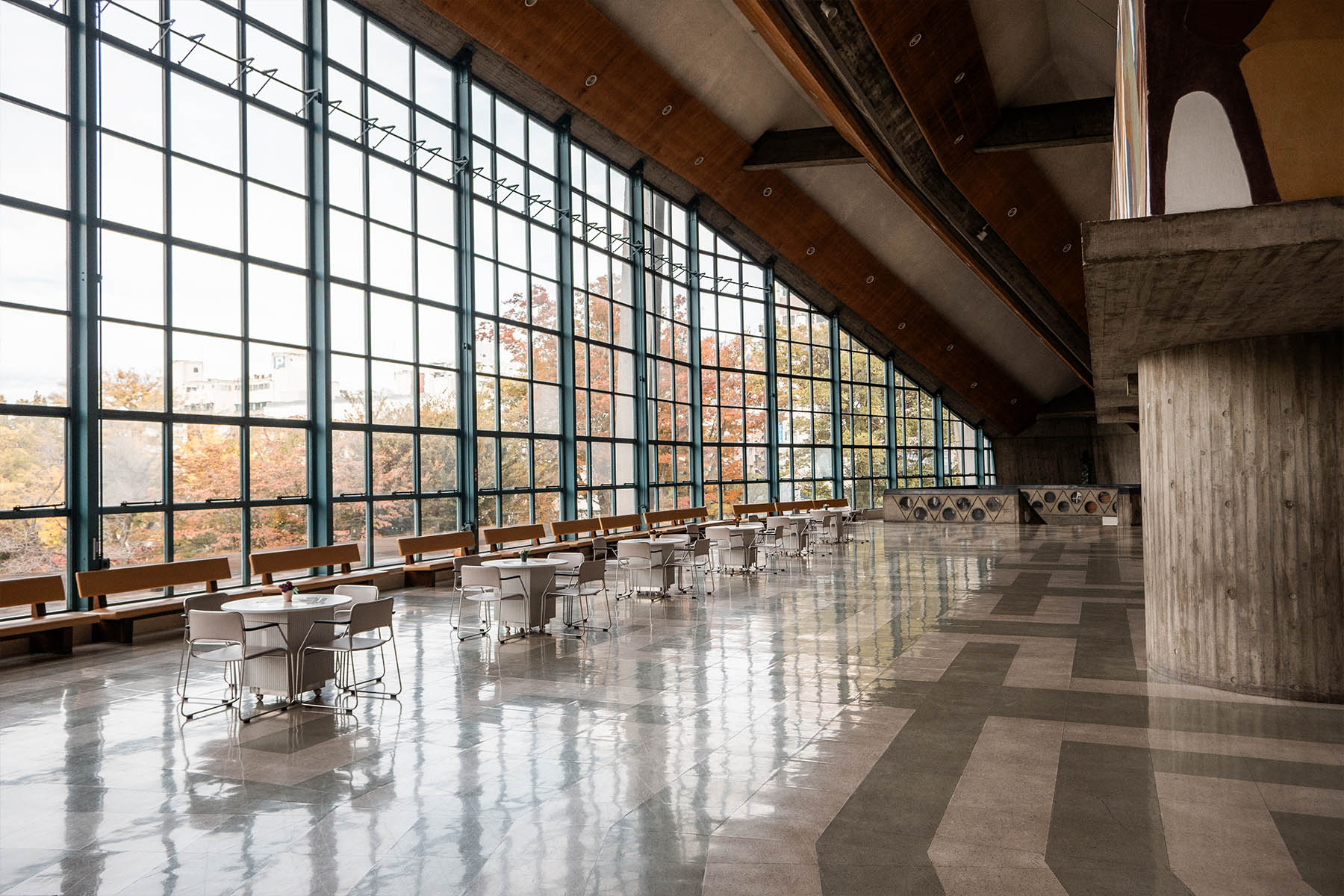 Gunma Music Centre - Antonin Raymond. Modernist Architecture.